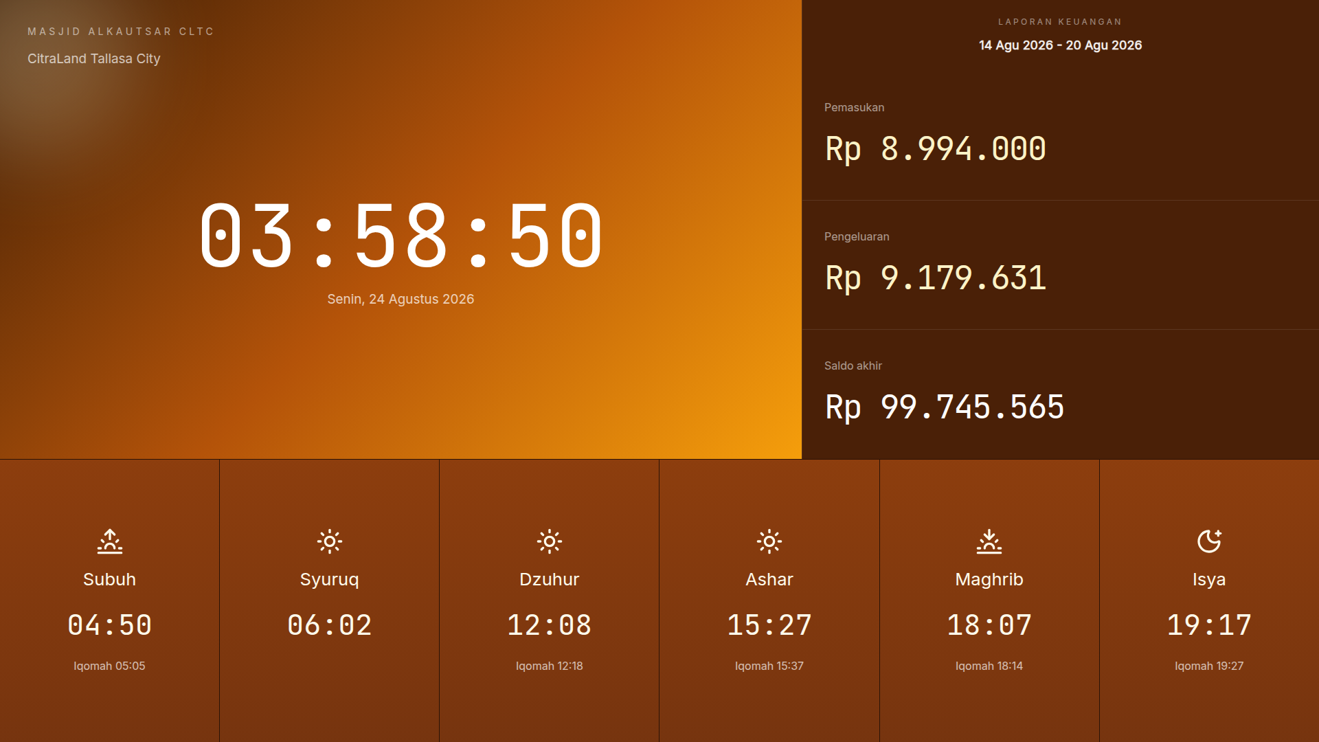 Tema display Abajid Sand Horizon